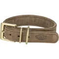 Halsband aus PURE-Leder, braun M-L: 39-46 cm/ 35 mm